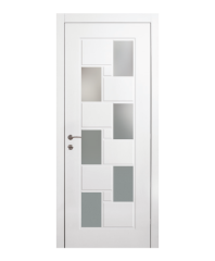 BY-115C Porte intérieure Laqué  Vitrée